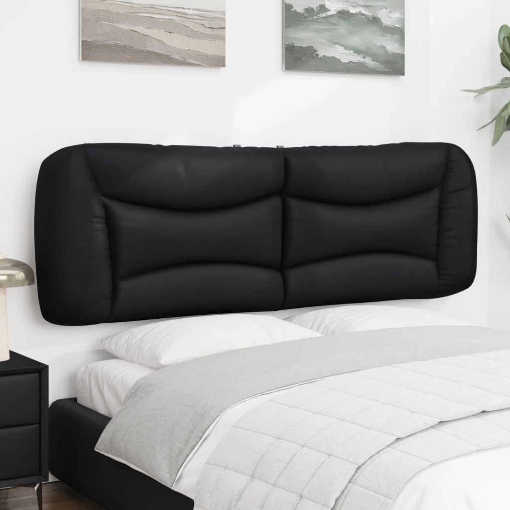 Headboard Cushion Black 153 cm