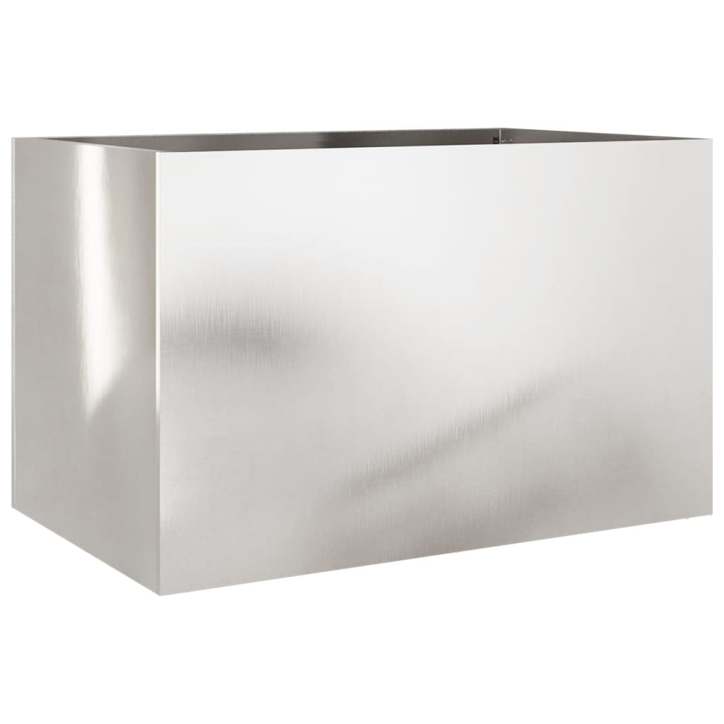 Planter Silver 62x40x39 cm Stainless Steel