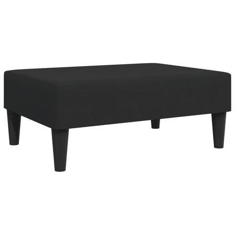 Footstool Black Velvet