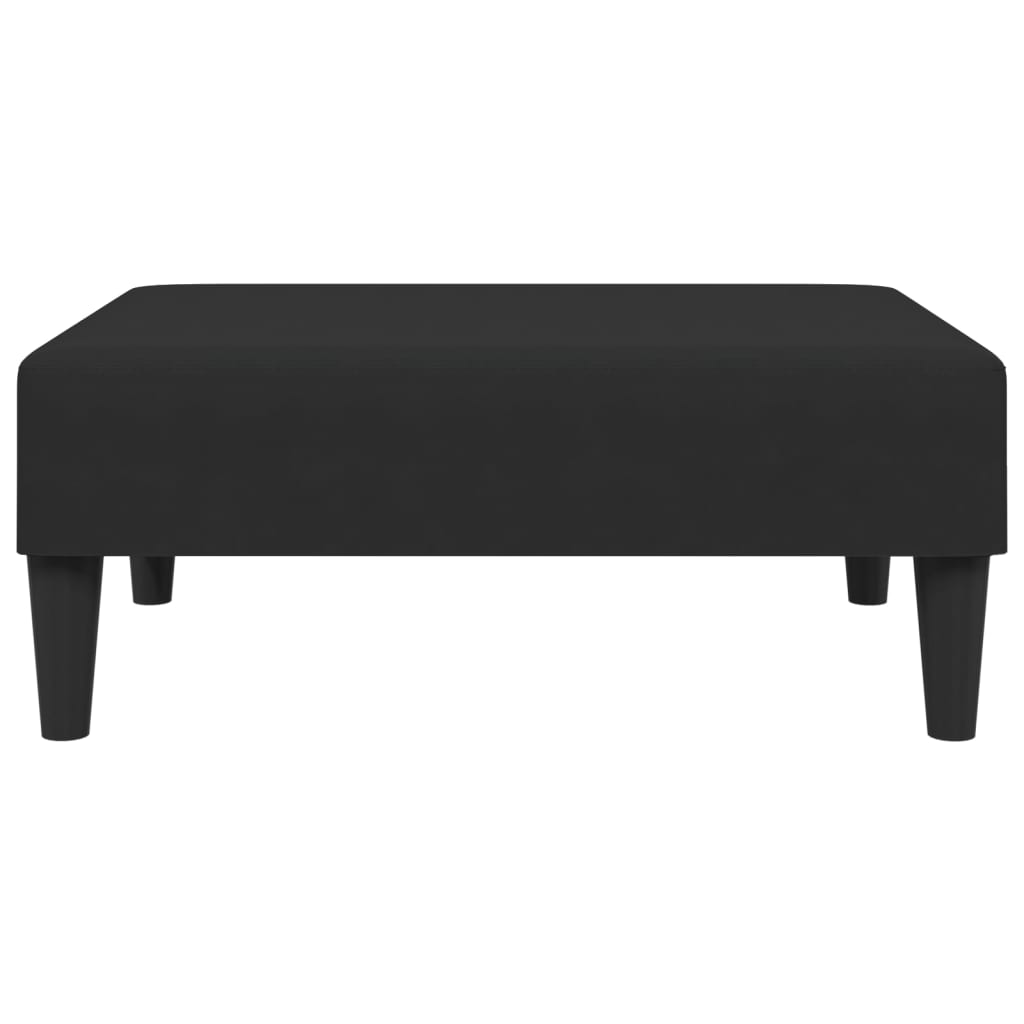 Footstool Black Velvet