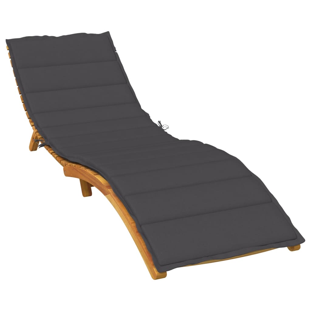 Melange Anthracite Sun Lounger Cushion