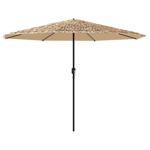 Elegant Garden Parasol with Steel Pole Brown