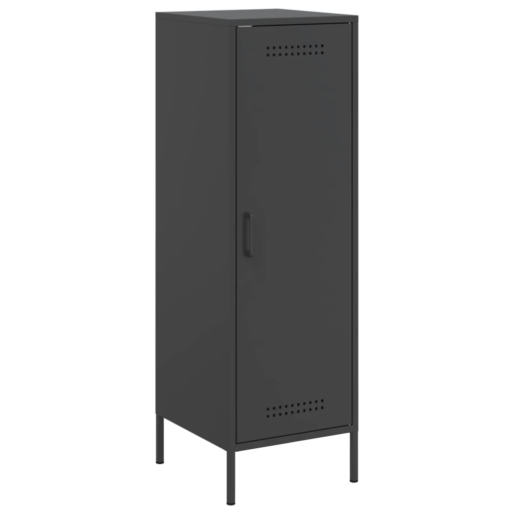 Stylish Highboard Black Steel