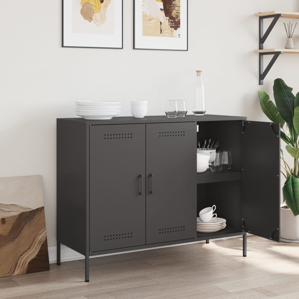 Sideboard Black Cold-rolled Steel