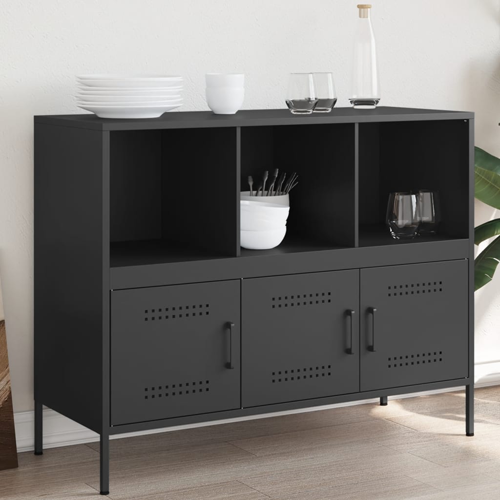 Sideboard Black Cold-rolled Steel