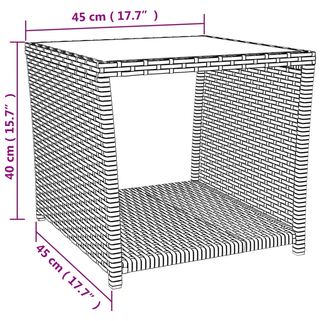 3-Piece Garden Dining Set with Cushions Grey Poly Rattan