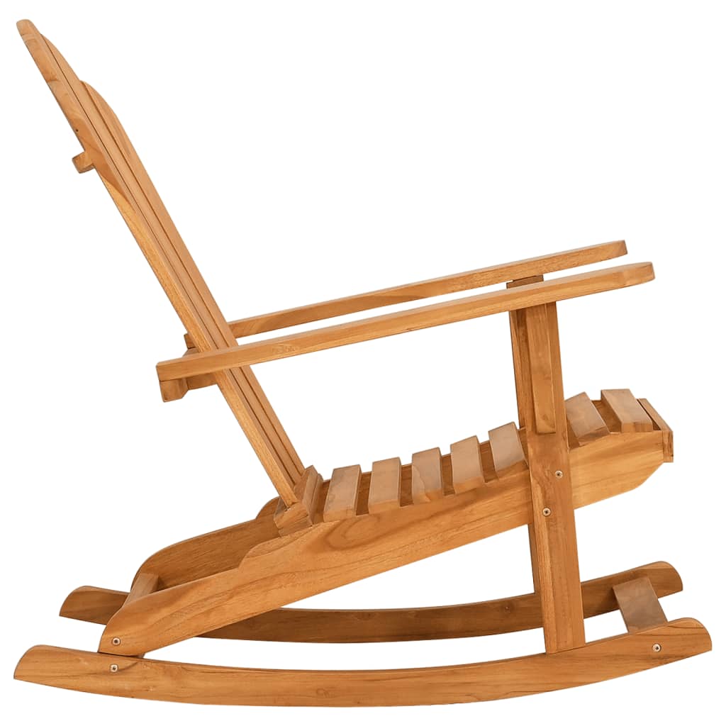 Garden Adirondack Rocking Chair Solid Wood Teak