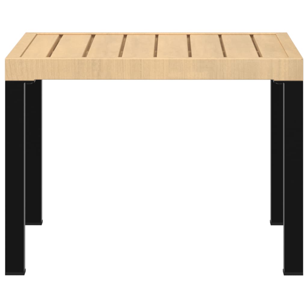 Garden Coffee Table Black Powder-coated Steel