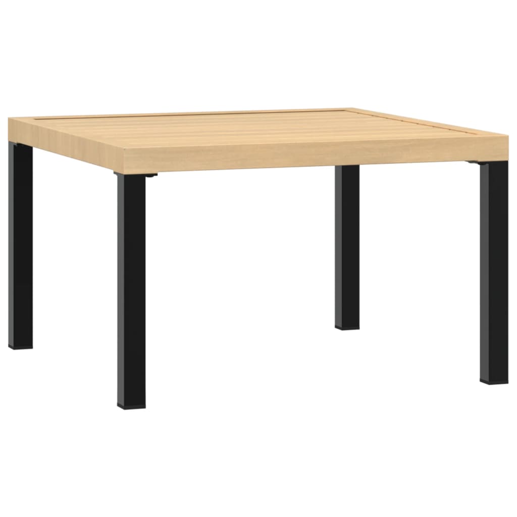 Garden Coffee Table Black  Aluminium