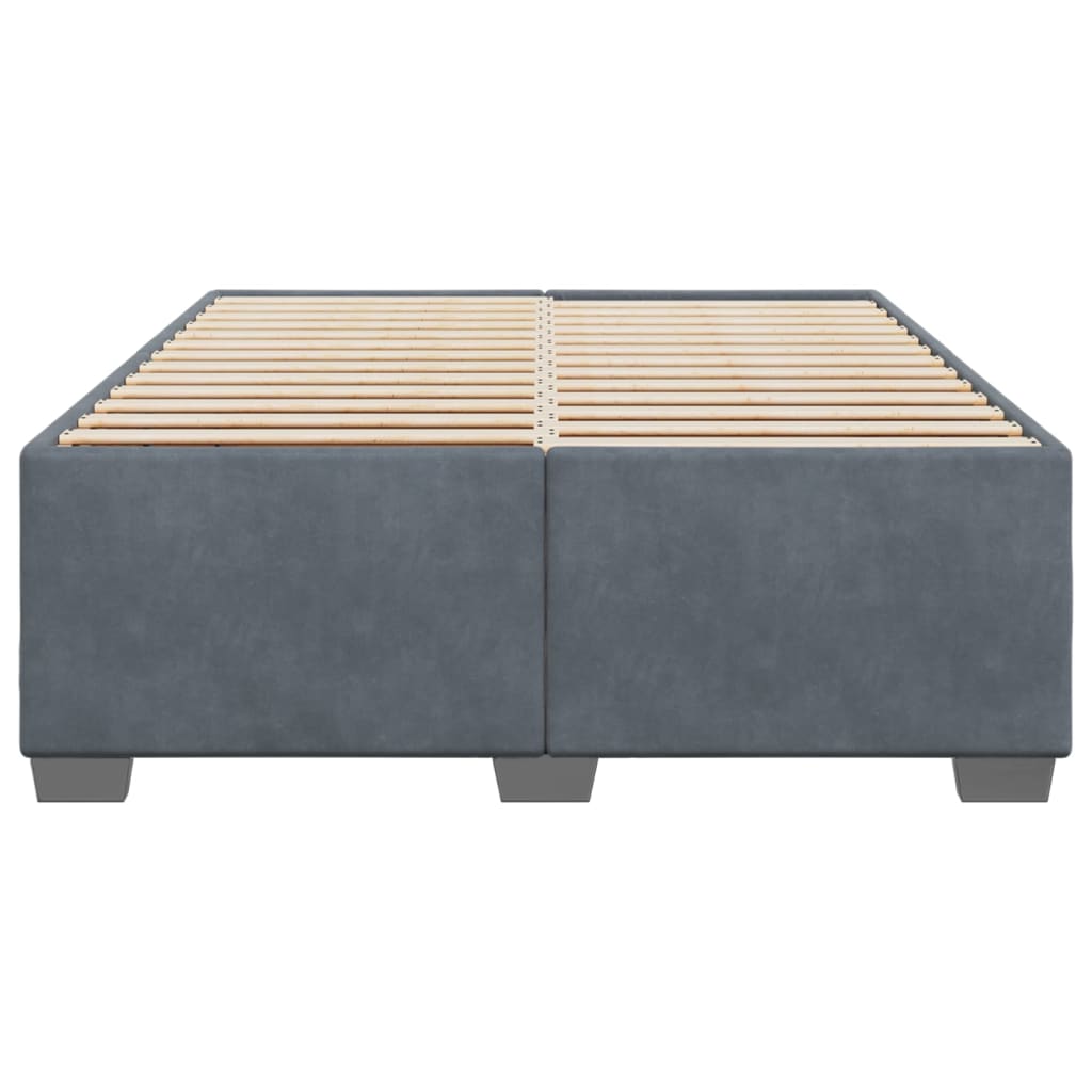 Bed Frame without Mattress Dark Grey Queen