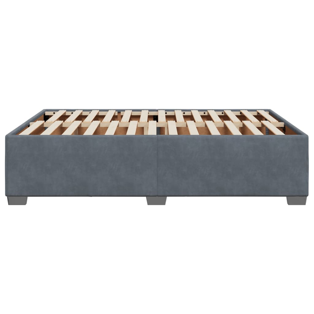 Bed Frame without Mattress Dark Grey Queen