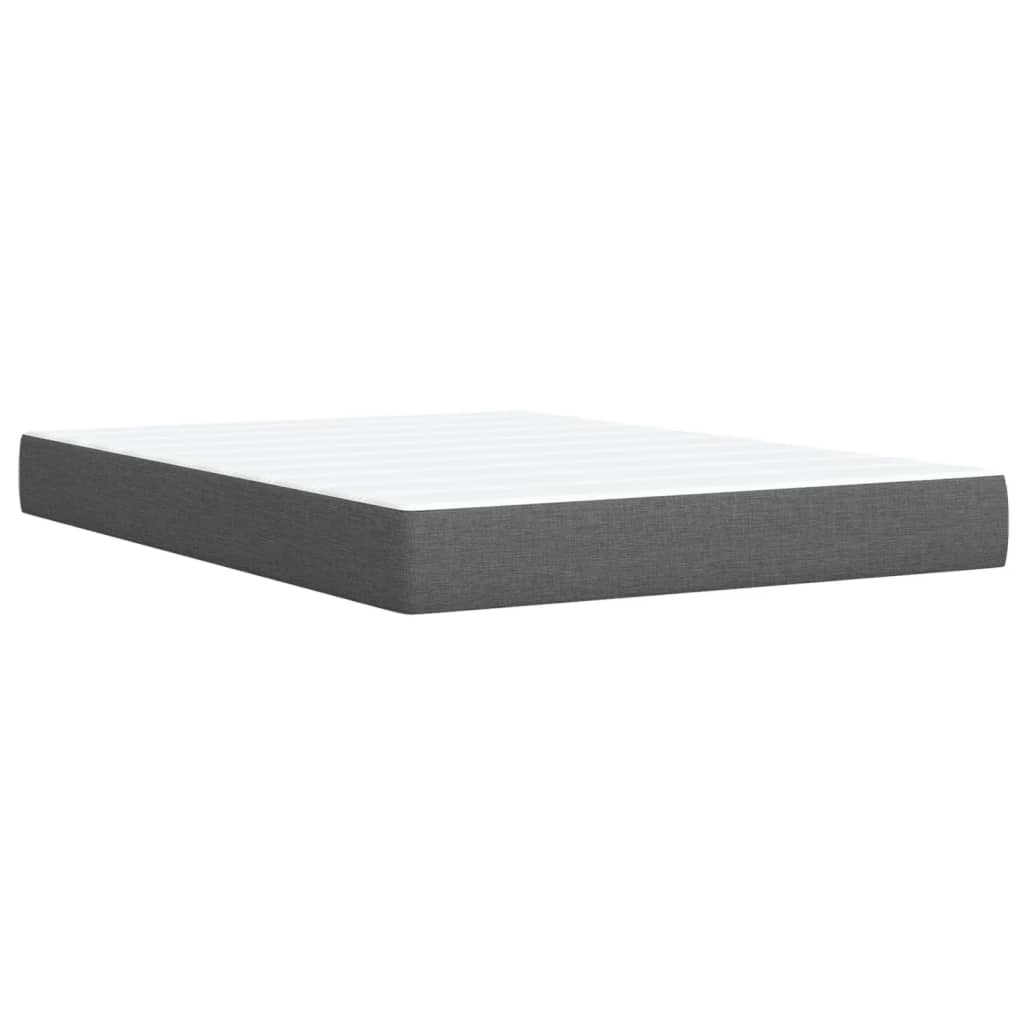 Dark Grey Queen Box Spring Bed with Mattress for Ultimate Comfort and Elegant