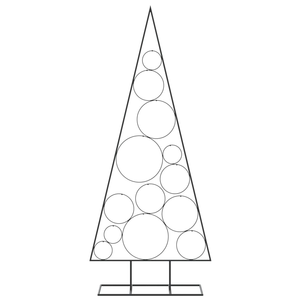 Metal Christmas Tree for Decoration in Black  150 cm