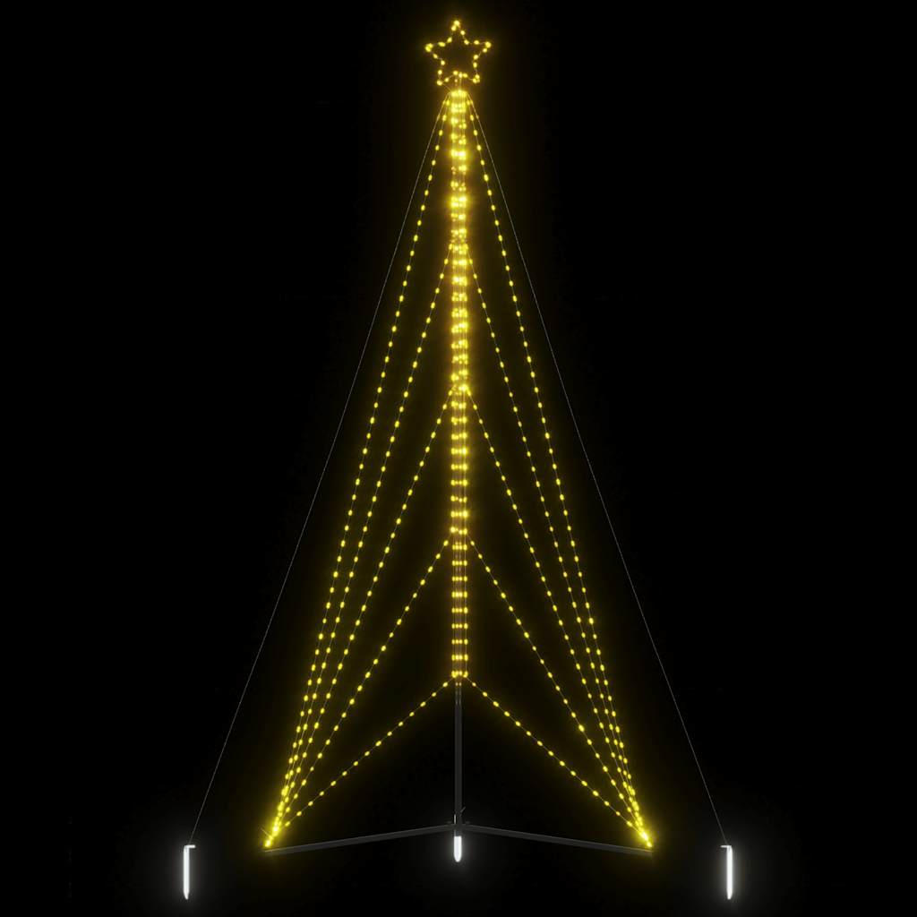 Christmas Tree Light 615 LEDs White 404.5 cm