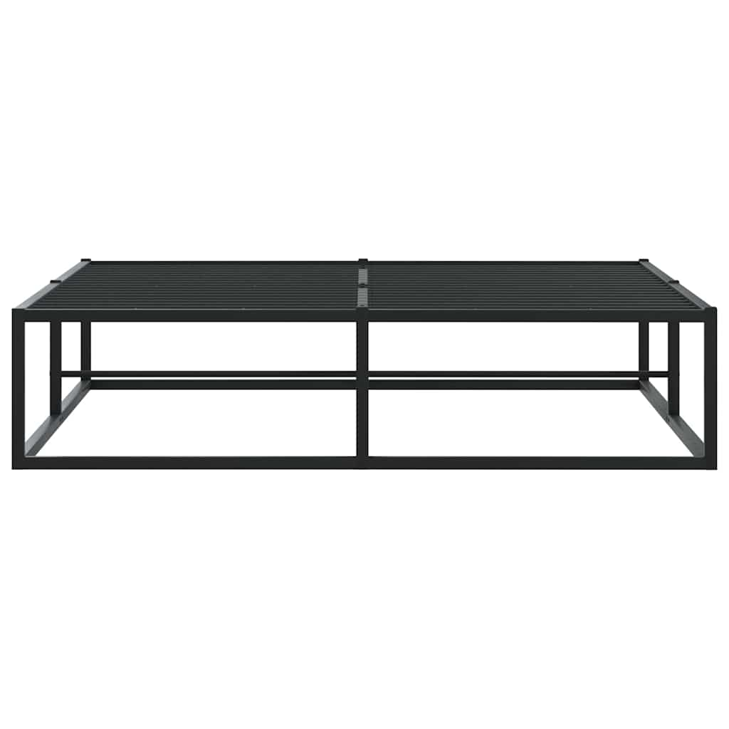 Bed Frame without Mattress Black Double Metal