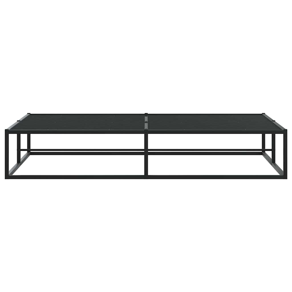 Bed Frame without Mattress Black King Metal