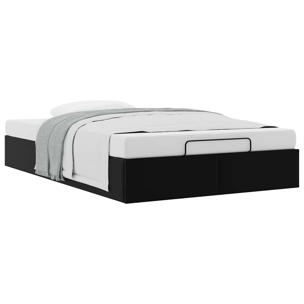 Ottoman Storage Bed Frame without Mattress Black King Single