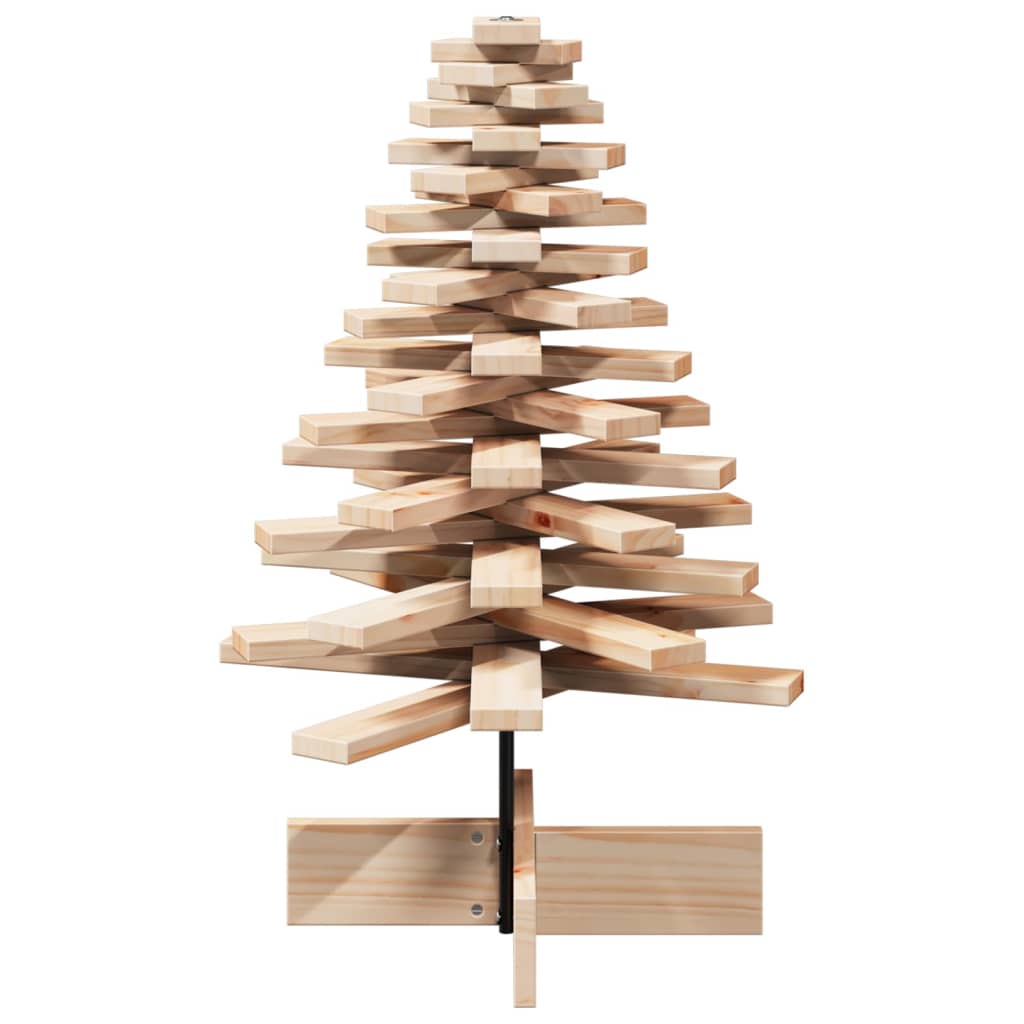 Wooden Christmas Tree for Decoration 112 cm Solid Wood Pine