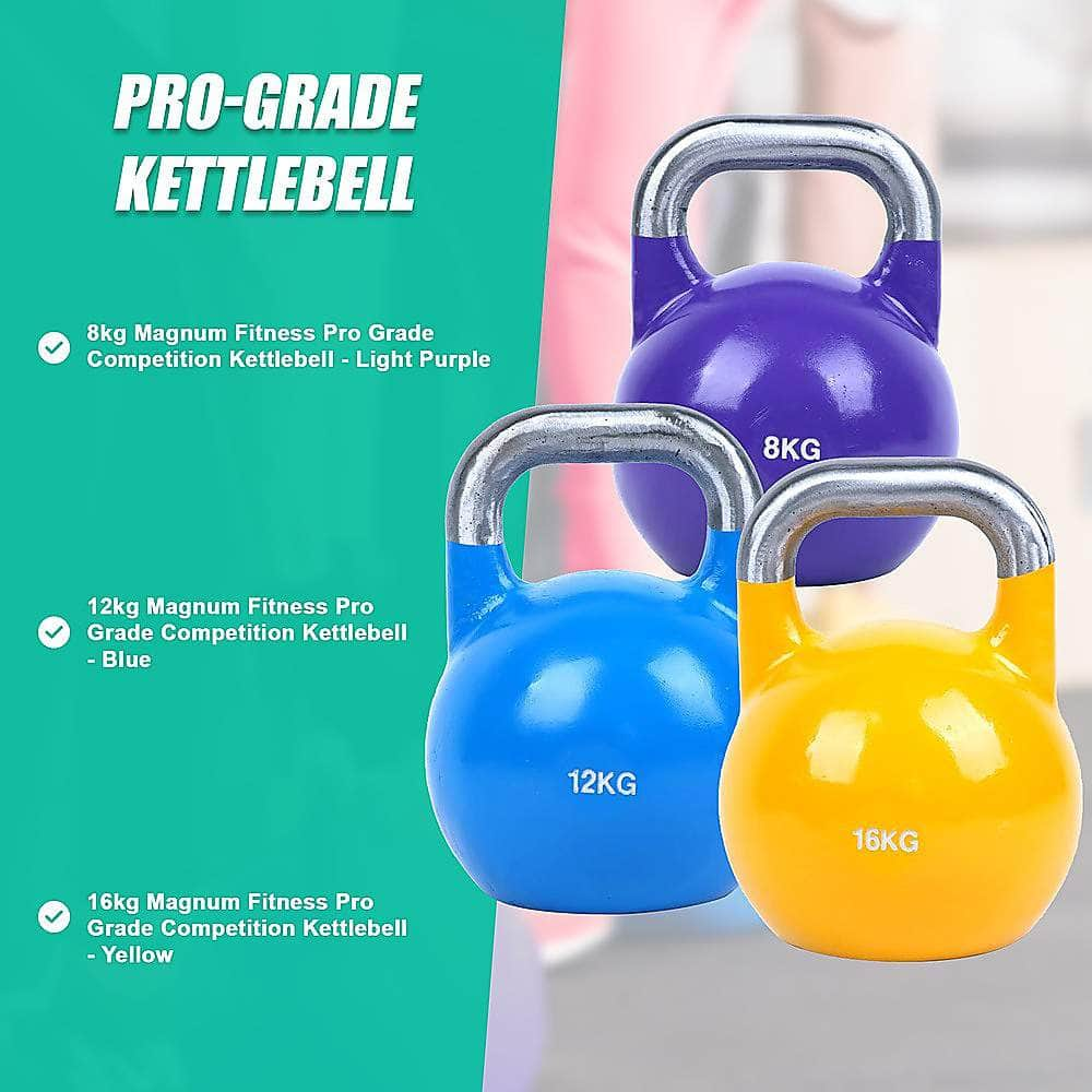 8KG, 12KG, 16KG Pro-Grade Steel KettleBell Set