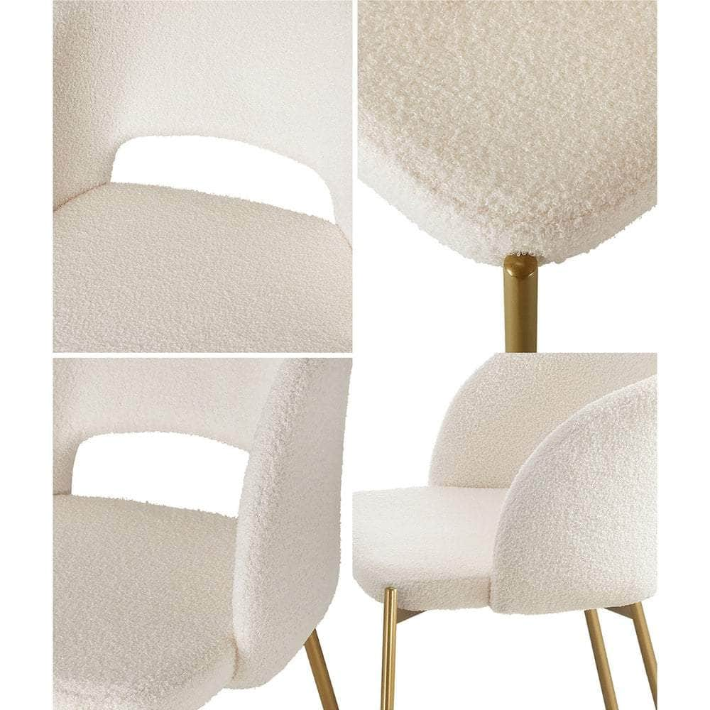 8x Dining Chair Tub Armchairs Sherpa