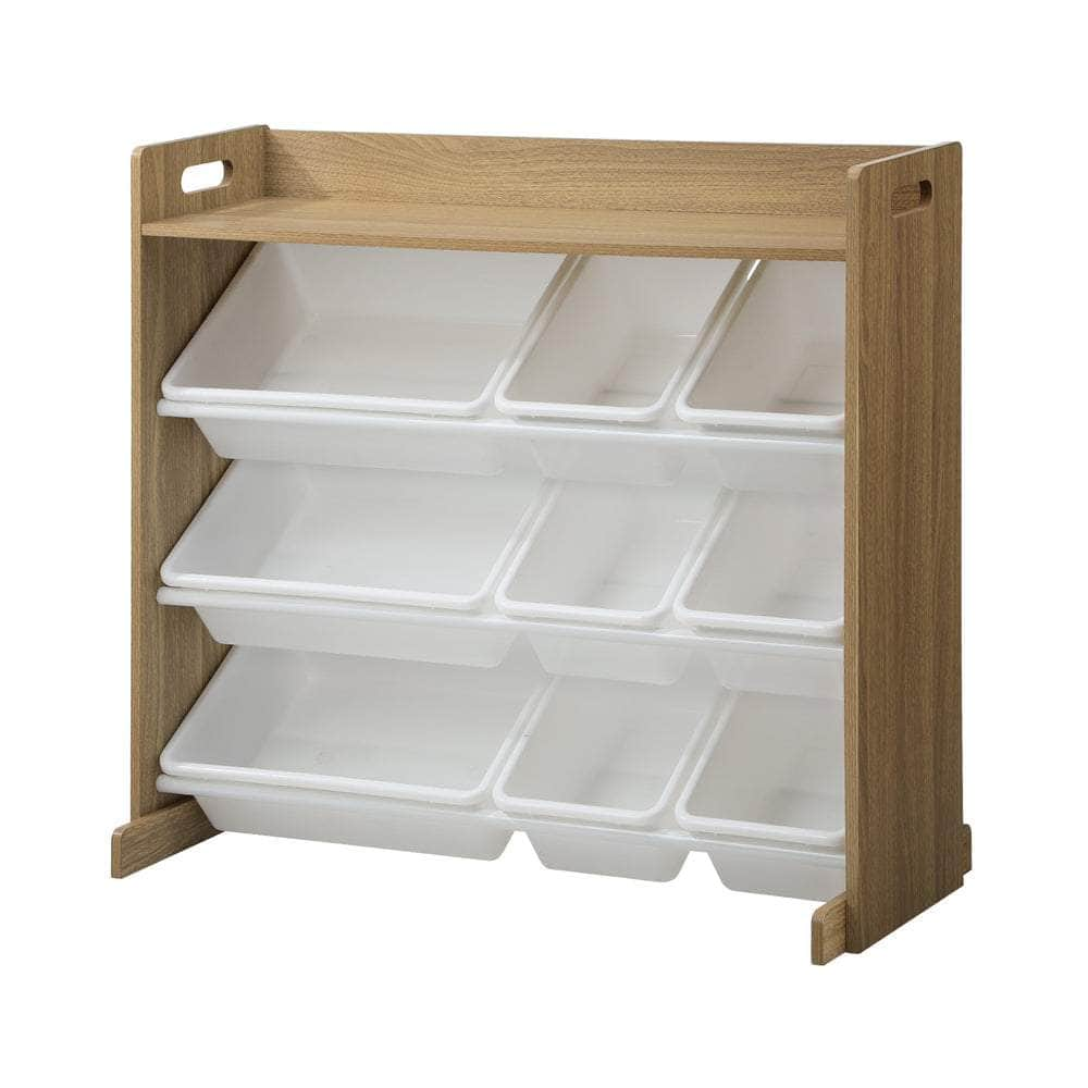 9 Bins Kids Toy Box Organiser Display Shelf