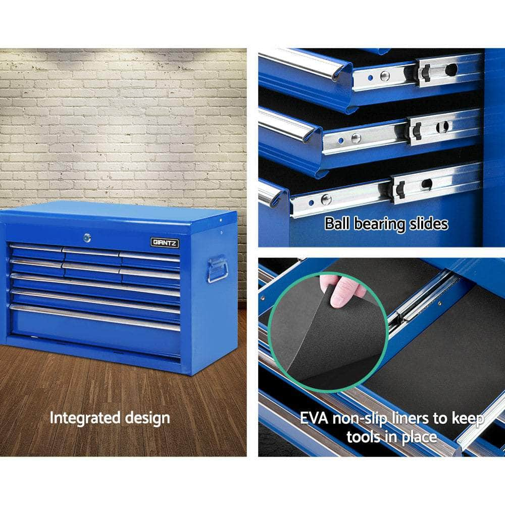 9 Drawer Mechanic Tool Box Storage - Blue