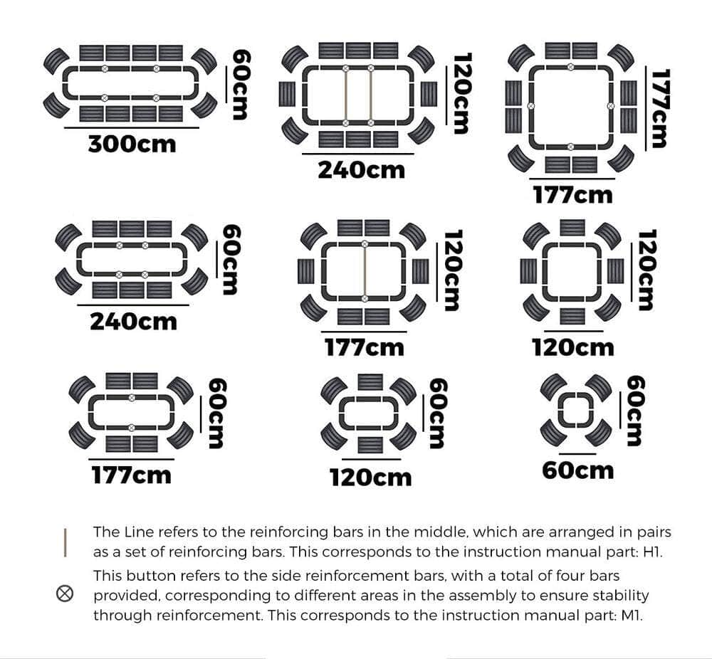 9-IN-1 Raised Garden Bed Modular Kit Planter Oval Galvanised Steel