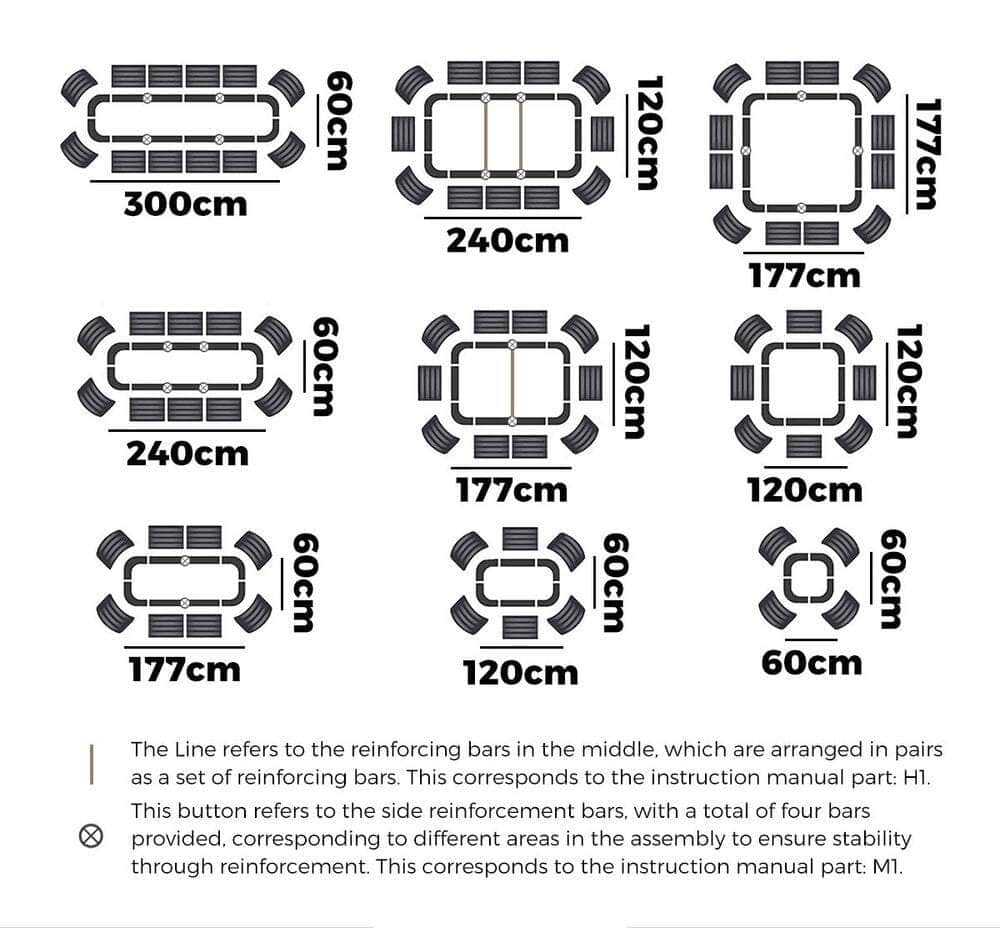 9-IN-1 Raised Garden Bed Modular Kit Planter Oval Galvanised Steel