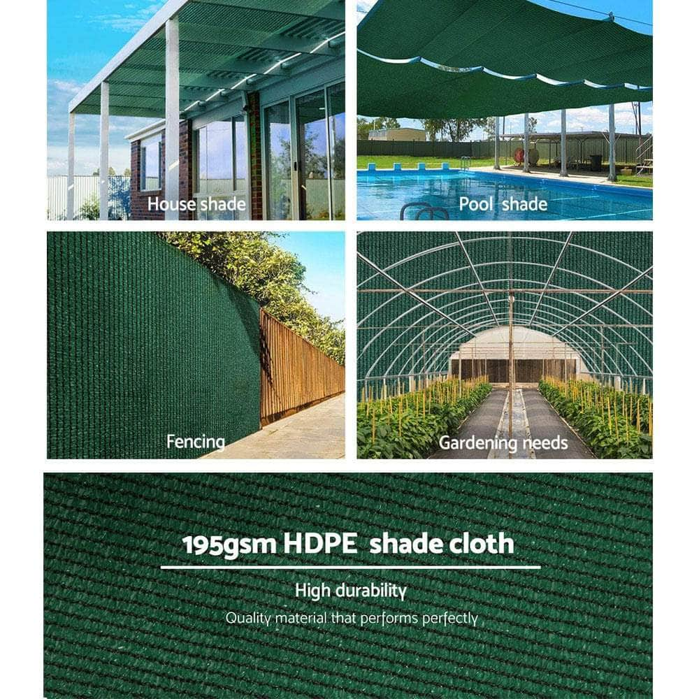 90% Shade Cloth 1.83X20M Shadecloth Sail Heavy Duty Green