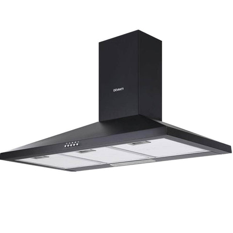 900Mm Range Hood 90Cm Rangehood Black