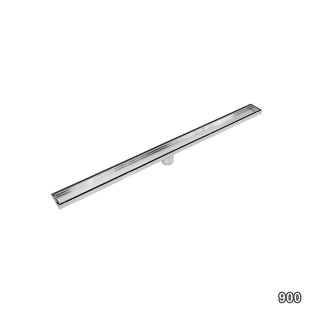 900mm Stainless Steel Tile Insert Shower Drain - Centre Outlet Floor Waste