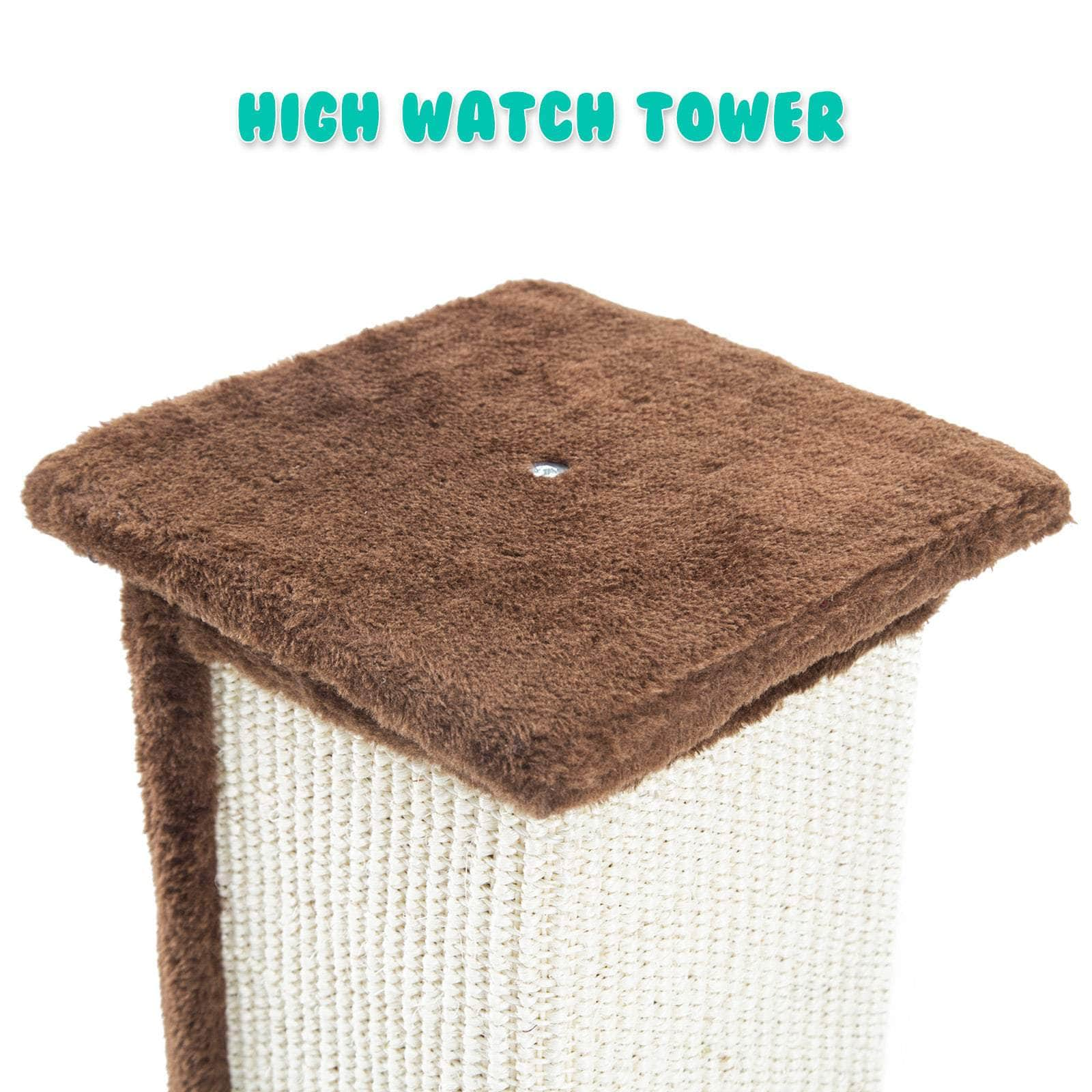 92Cm Brown Cat Tree Noppo Multi Level Scratcher