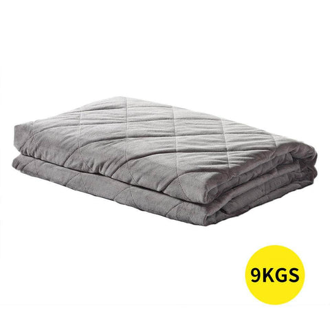 9KG Anti Anxiety Weighted Blanket Grey 9KGS