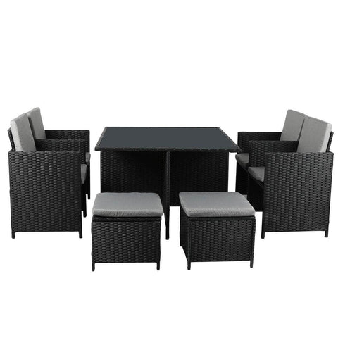 9PCS Outdoor Table Chair Set