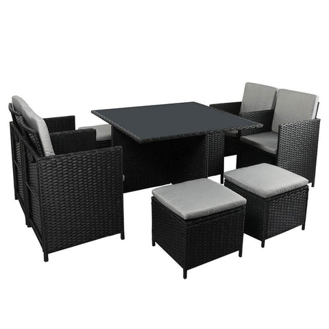 9PCS Outdoor Table Chair Set