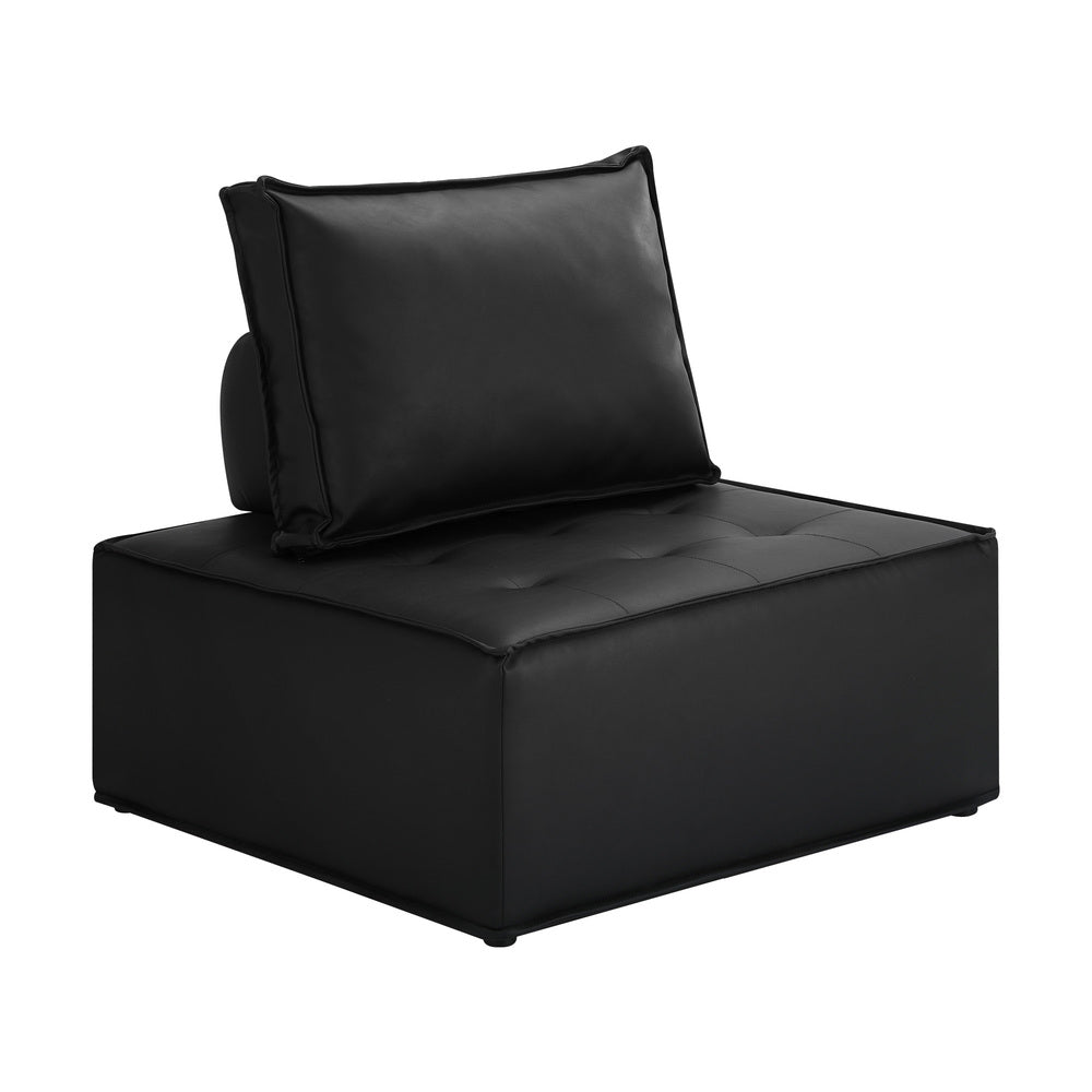 Pu Leather Sofa Couch Black