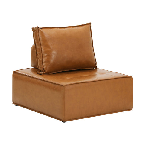 Pu Leather Sofa Couch Brown