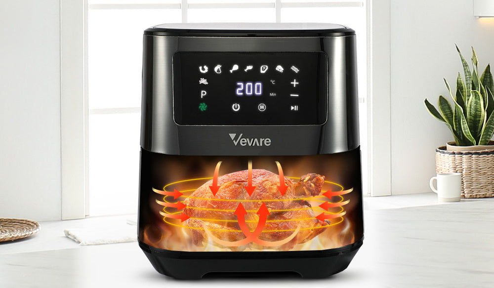 Vevare Air Fryer Electric Oven Oil Free Airfryer LCD Fryers Healthy Cooker 5.5L