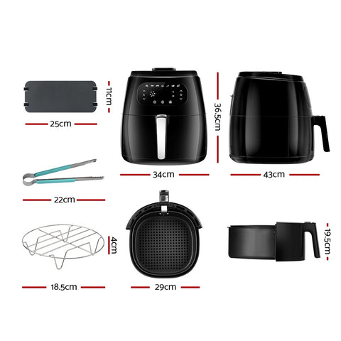 Air Fryer 8.5L Lcd Fryers