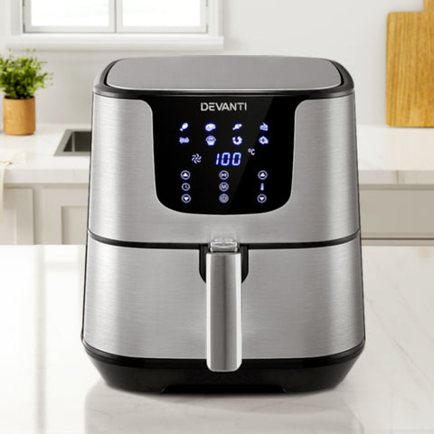 Air Fryer 7L Lcd Fryers Stainless Steel