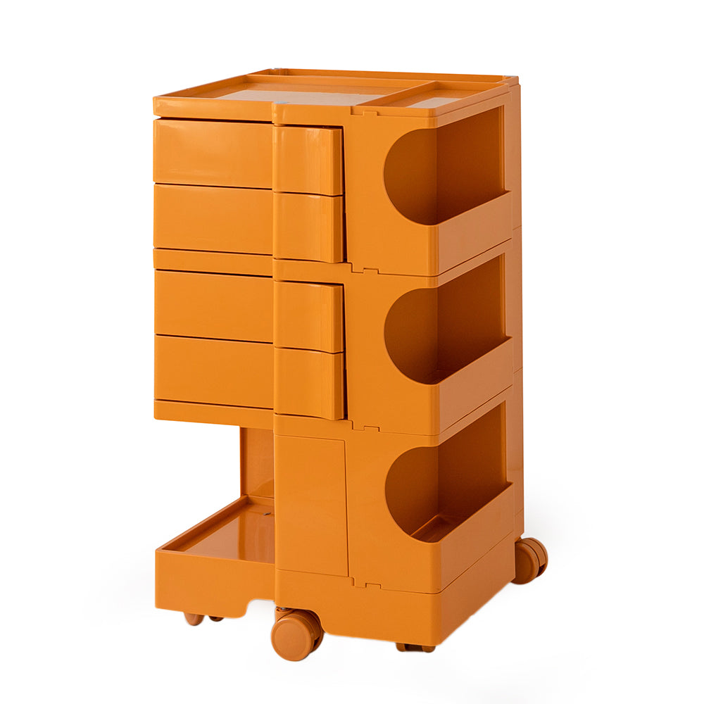 Modern Boby Trolley Mobile Storage Cart Shelf 5 Tier Drawer YE/OR/GR/GY/PK/WH