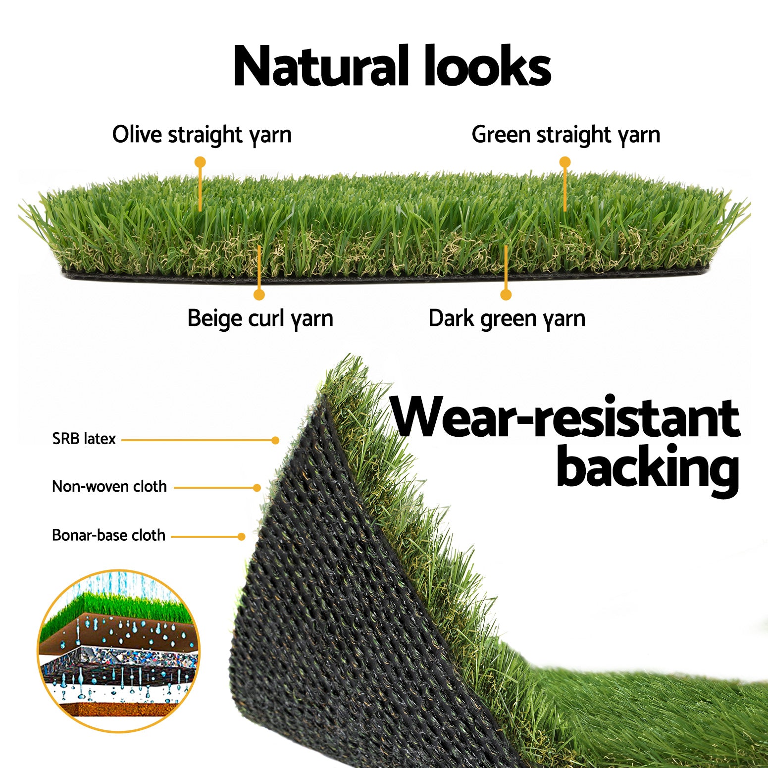 30Mm Synthetic Artificial Grass Turf