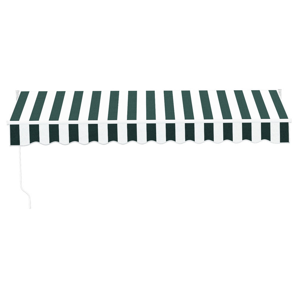 Retractable Folding Arm Awning Manual Sunshade 3Mx2.5M