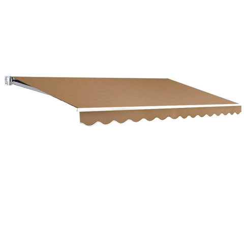 Retractable Folding Arm Awning Manual Sunshade 4Mx2.5M Beige