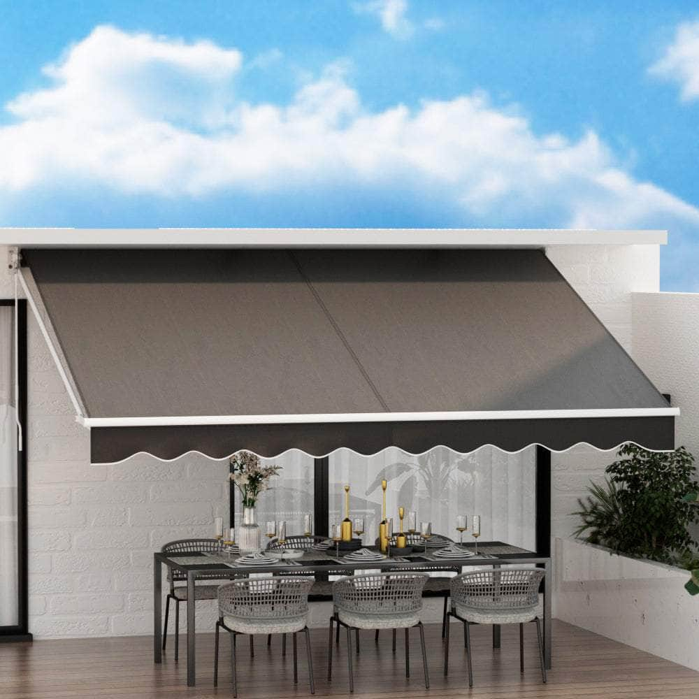 Retractable Folding Arm Awning Manual Sunshade