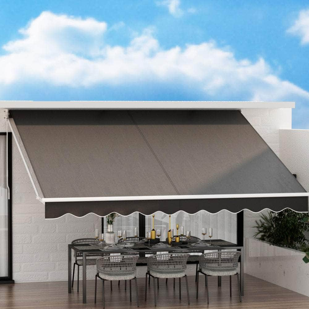 Retractable Folding Arm Awning Manual Sunshade