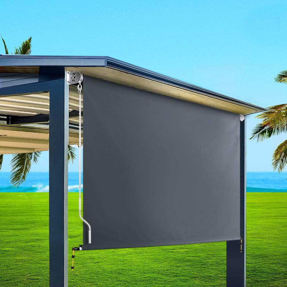 Outdoor Blind Window Roll Down Awning Canopy Privacy Screen