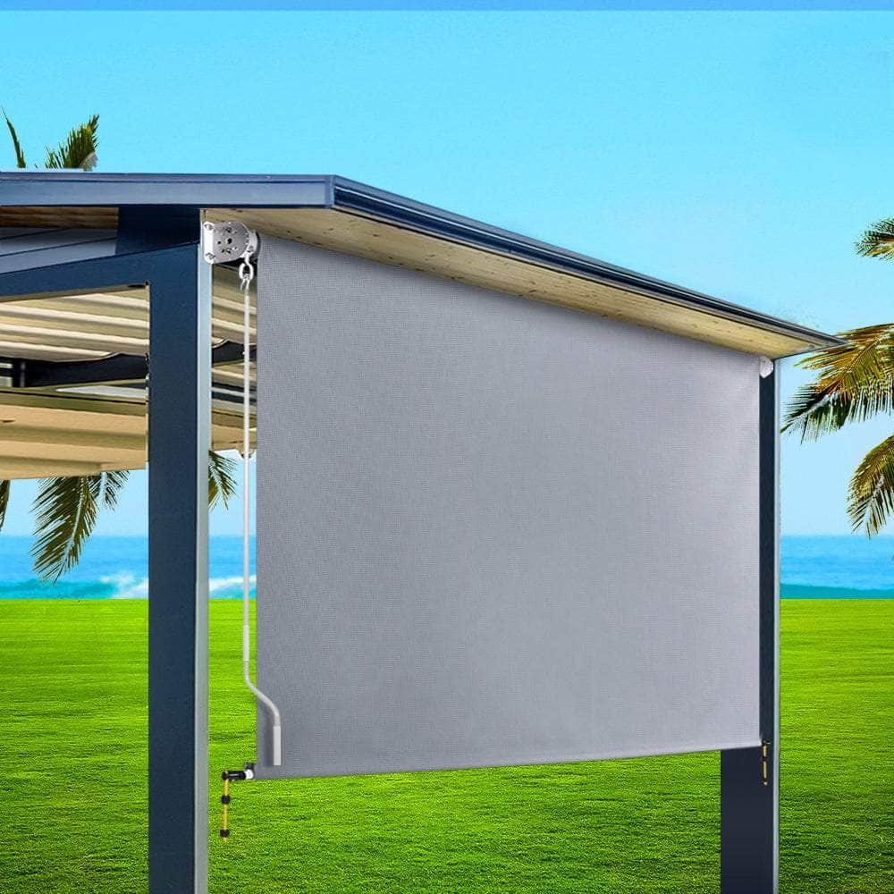 Outdoor Blind Window Roll Down Awning Canopy Privacy Screen