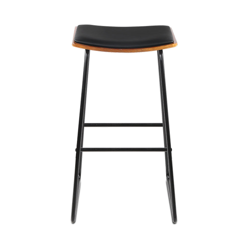 Stylish Bar Stools - Set of 2 Metal Chairs