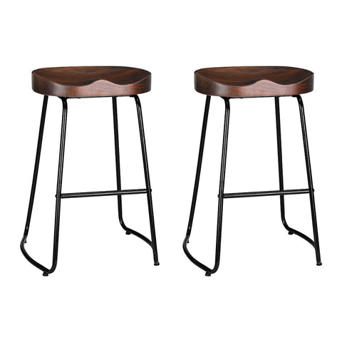 2x Bar Stools Tractor Seat 65cm